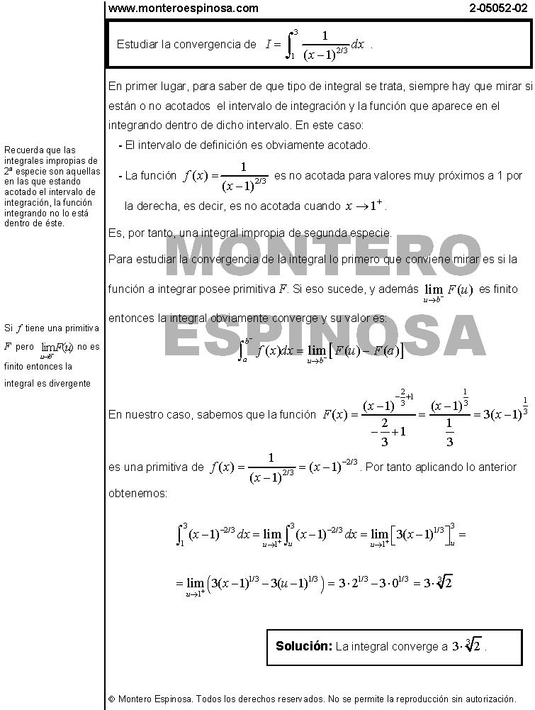 Montero Espinosa - Academia universitaria en Madrid - Ejercicios resueltos
